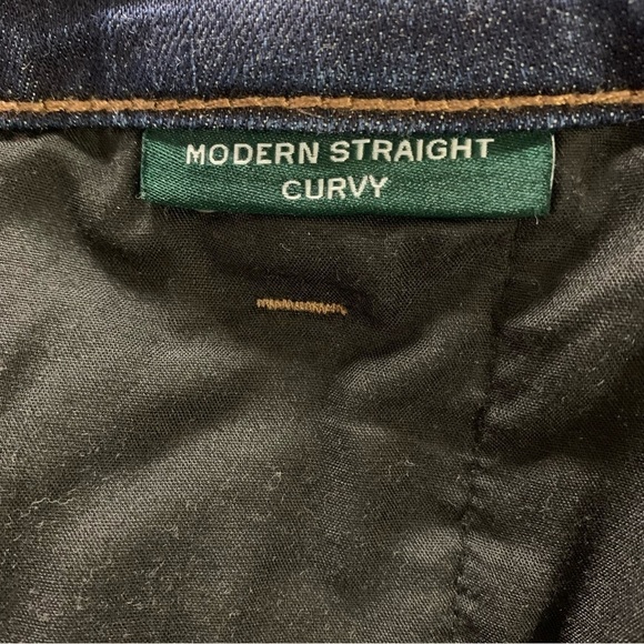 Lauren Ralph Lauren's NWT Straight Curvy Super Stretch Jeans Distressed 18x30 - Picture 9 of 14